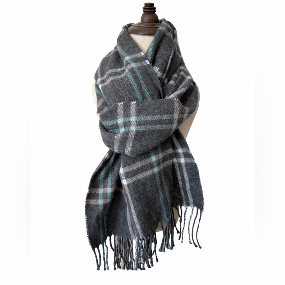 Cejon Accessories - Italian Plaid Scarf gray